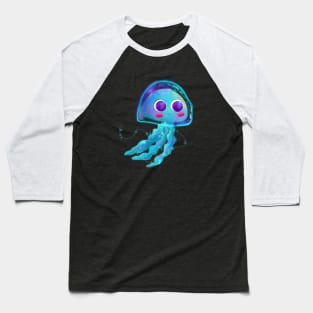 Nina The Jellyfish by Jilooo Baseball T-Shirt